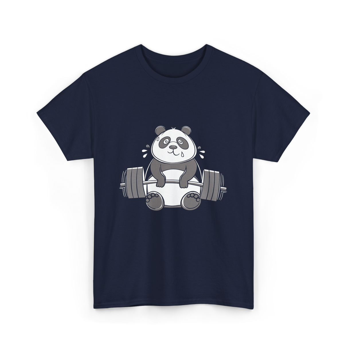 Panda Weightlifting Fitness Panda T-Shirt - Navy