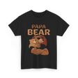 Papa Bear Animal Dad T-Shirt - Black