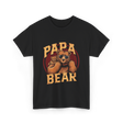 Papa Bear Bear Dad T-Shirt - Black