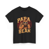 Papa Bear Bear Dad T-Shirt - Black