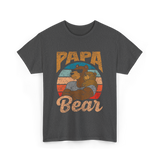 Papa Bear Bear Dad T-Shirt - Dark Heather