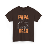 Papa Bear Bear Dad T-Shirt - Dark Chocolate