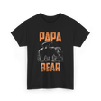 Papa Bear Bear Dad T-Shirt - Black