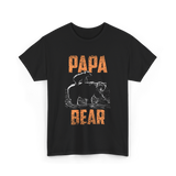 Papa Bear Bear Dad T-Shirt - Black