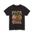 Papa Bear Bear Dad T-Shirt - Black