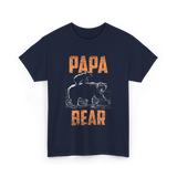 Papa Bear Bear Dad T-Shirt - Navy