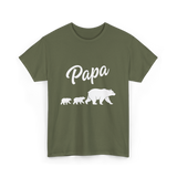 Papa Bear Family T-Shirt - Military Green