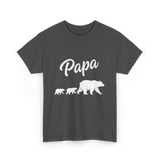 Papa Bear Family T-Shirt - Dark Heather