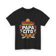 Papacito Cinco De Mayo Mexican Dad T-Shirt - Black