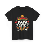 Papacito Cinco De Mayo Mexican Dad T-Shirt - Black