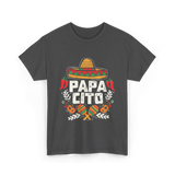 Papacito Cinco De Mayo Mexican Dad T-Shirt - Dark Heather