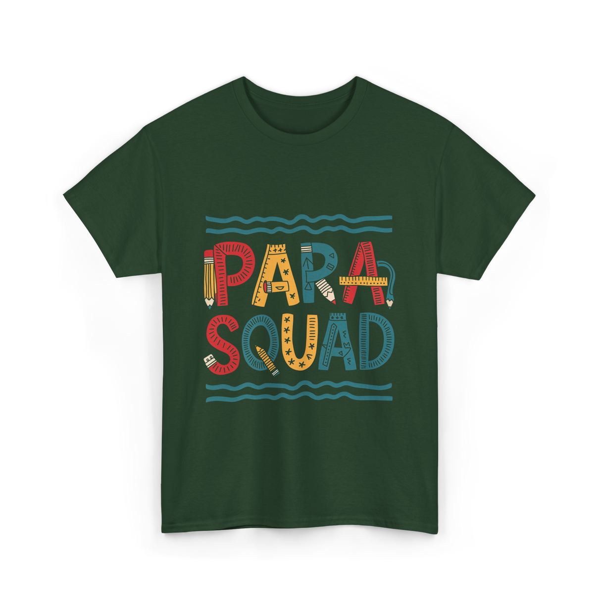 PARA Squad PARA Teacher T-Shirt - Forest Green