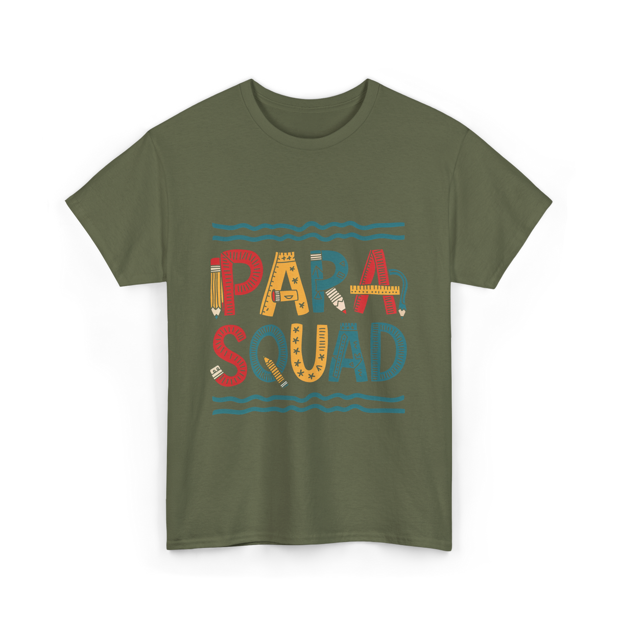 PARA Squad PARA Teacher T-Shirt - Military Green