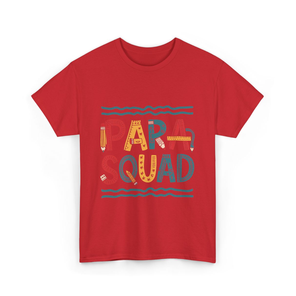 PARA Squad PARA Teacher T-Shirt - Red