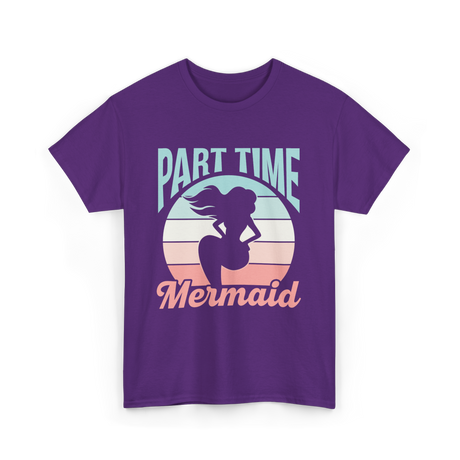 Part Time Mermaid Kids Mermaid T-Shirt - Purple