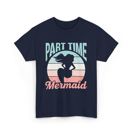 Part Time Mermaid Kids Mermaid T-Shirt - Navy