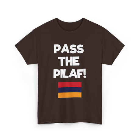 Pass The Pilaf Armenian Rice T-Shirt - Dark Chocolate