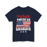 Patriotic American Grandpa Granddad T-Shirt - Navy