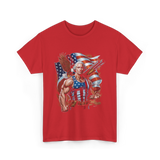 Patriotic Hero USA Independence T-Shirt - Red