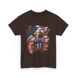 Patriotic Hero USA Independence T-Shirt - Dark Chocolate