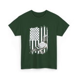 Patriotic Pigeon Design Pigeon Lovers T-Shirt - Forest Green