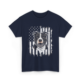 Patriotic Pitbull Dog Lover T-Shirt - Navy