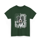 Patriotic Pitbull Dog Lover T-Shirt - Forest Green