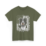 Patriotic Pitbull Dog Lover T-Shirt - Military Green