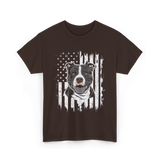 Patriotic Pitbull Dog Lover T-Shirt - Dark Chocolate