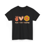 Peace Love Sunshine Sunshine Lover T-Shirt - Black