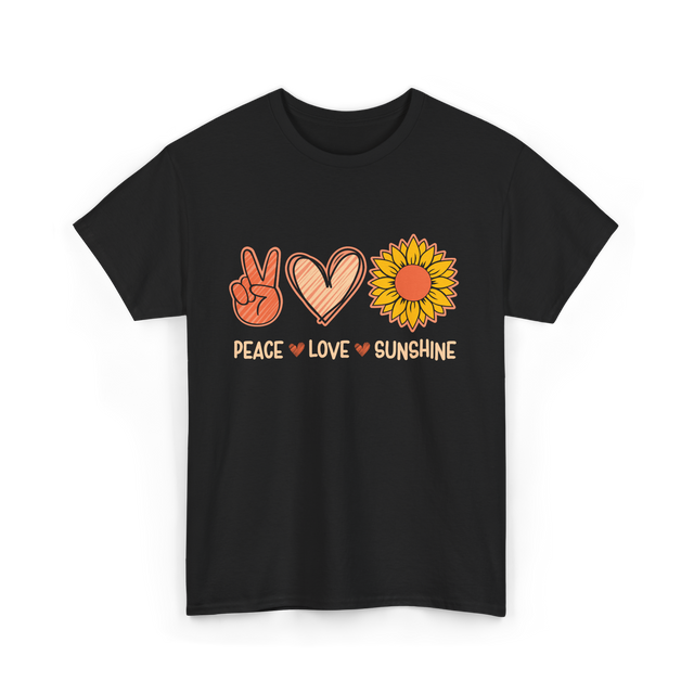 Peace Love Sunshine Sunshine Lover T-Shirt - Black