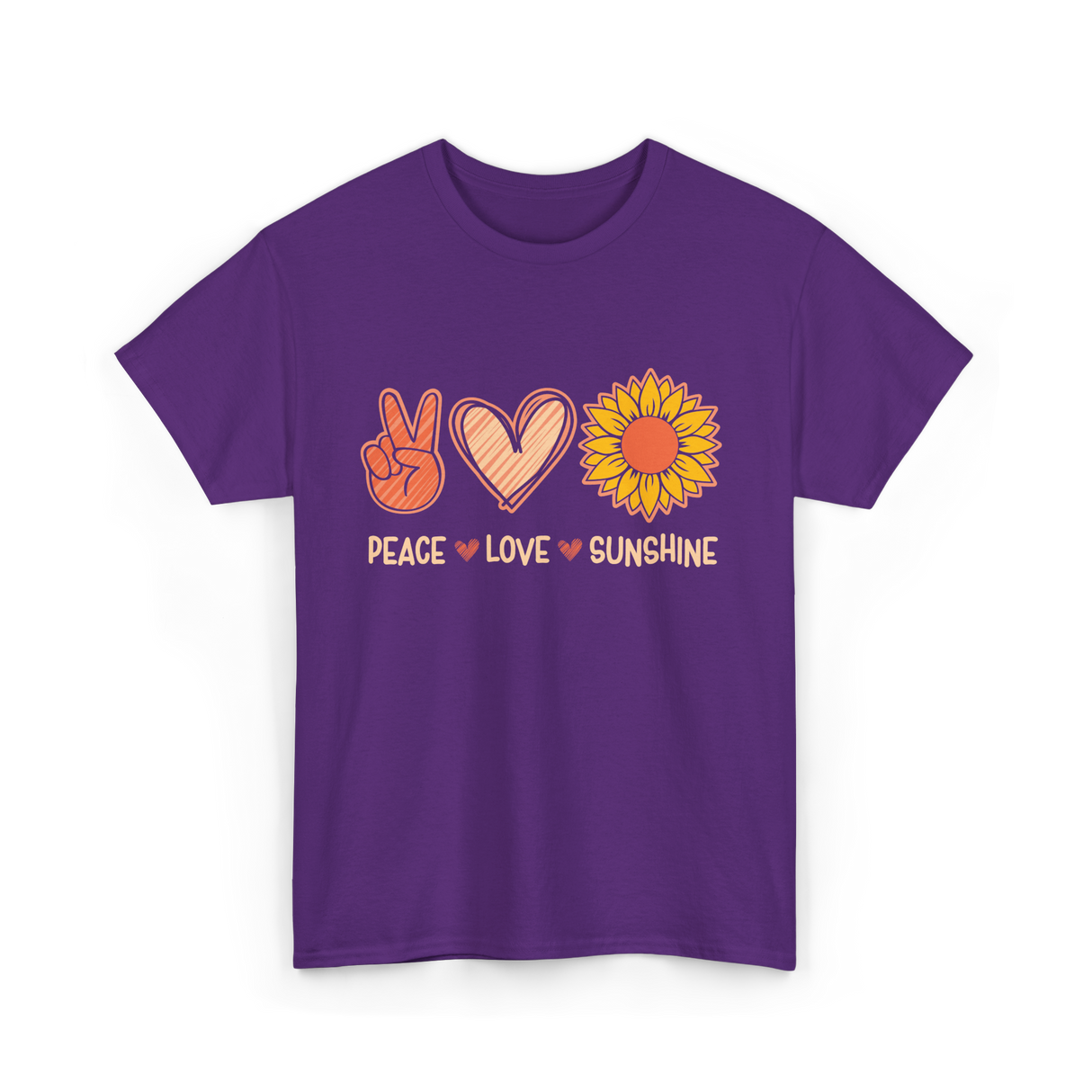 Peace Love Sunshine Sunshine Lover T-Shirt - Purple