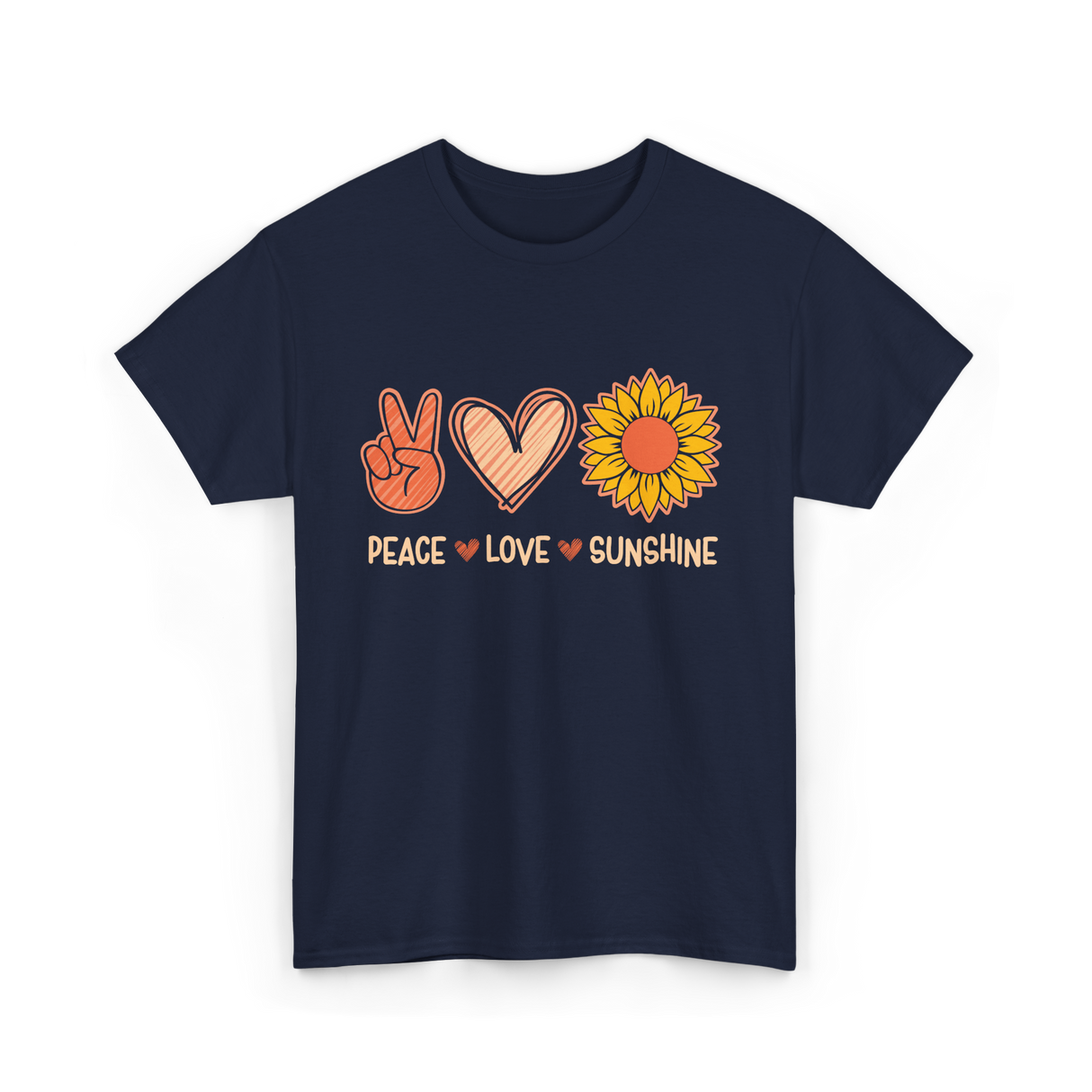 Peace Love Sunshine Sunshine Lover T-Shirt - Navy