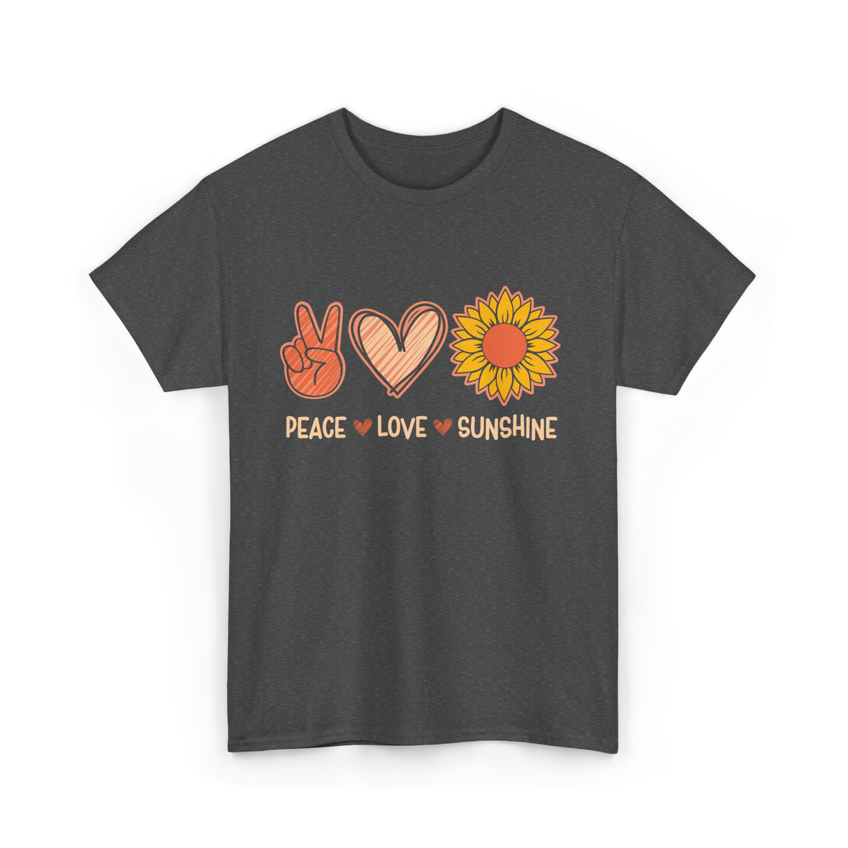 Peace Love Sunshine Sunshine Lover T-Shirt - Dark Heather