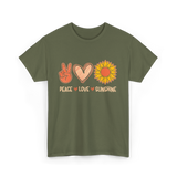 Peace Love Sunshine Sunshine Lover T-Shirt - Military Green