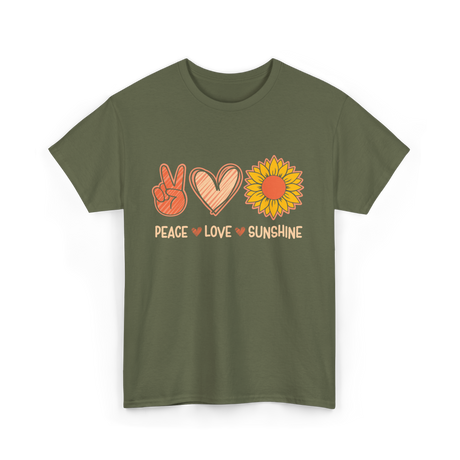 Peace Love Sunshine Sunshine Lover T-Shirt - Military Green