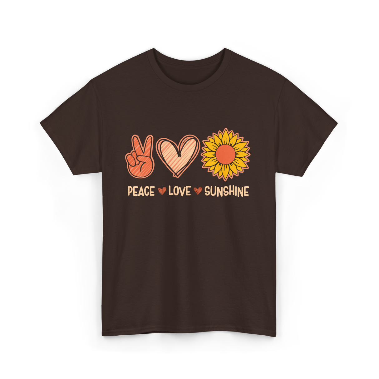 Peace Love Sunshine Sunshine Lover T-Shirt - Dark Chocolate