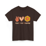 Peace Love Sunshine Sunshine Lover T-Shirt - Dark Chocolate