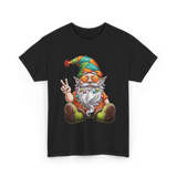 Peaceful Gnome T-Shirt - Black