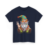 Peaceful Gnome T-Shirt - Navy