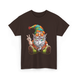 Peaceful Gnome T-Shirt - Dark Chocolate