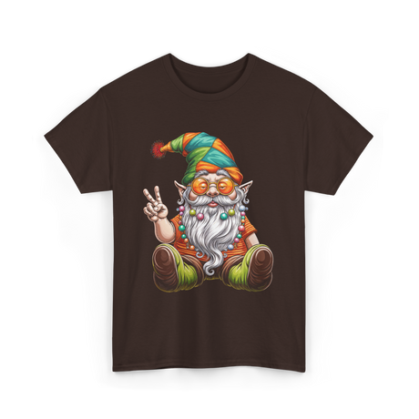 Peaceful Gnome T-Shirt - Dark Chocolate