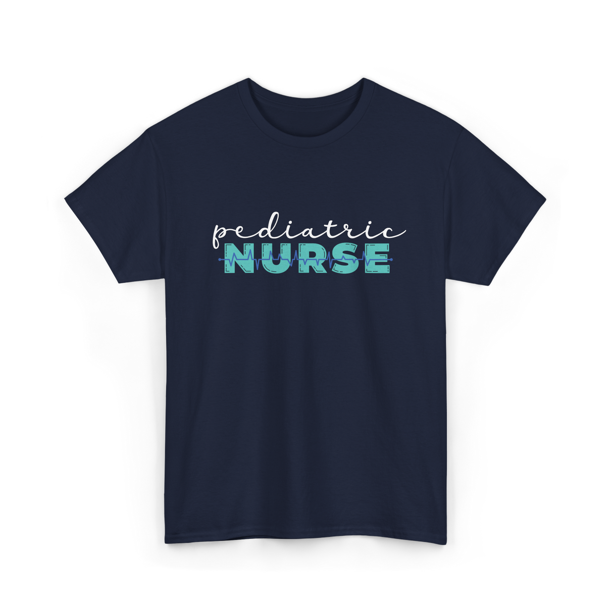 Pediatric Nurse Nursing Care T-Shirt - Navy