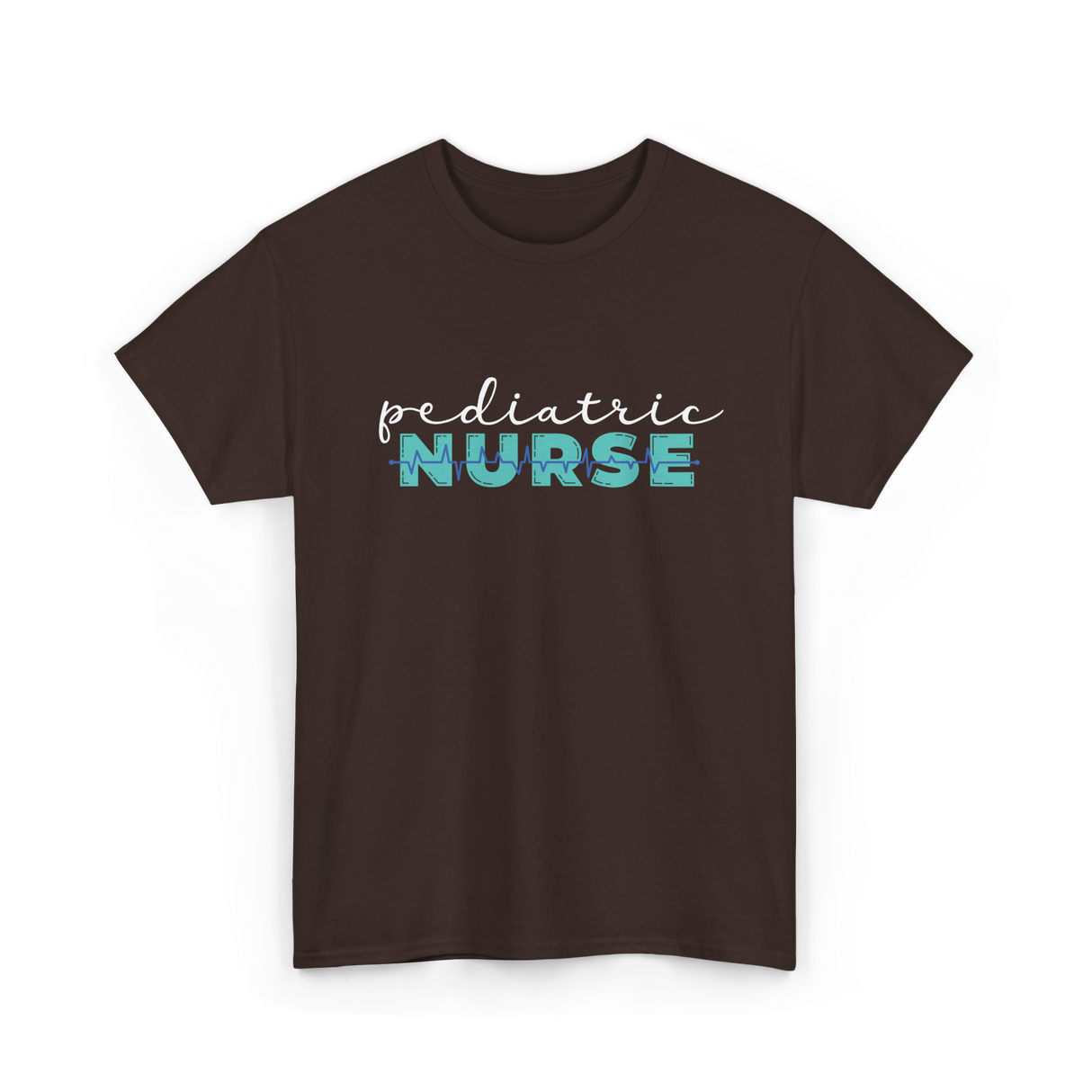 Pediatric Nurse Nursing Care T-Shirt - Dark Chocolate