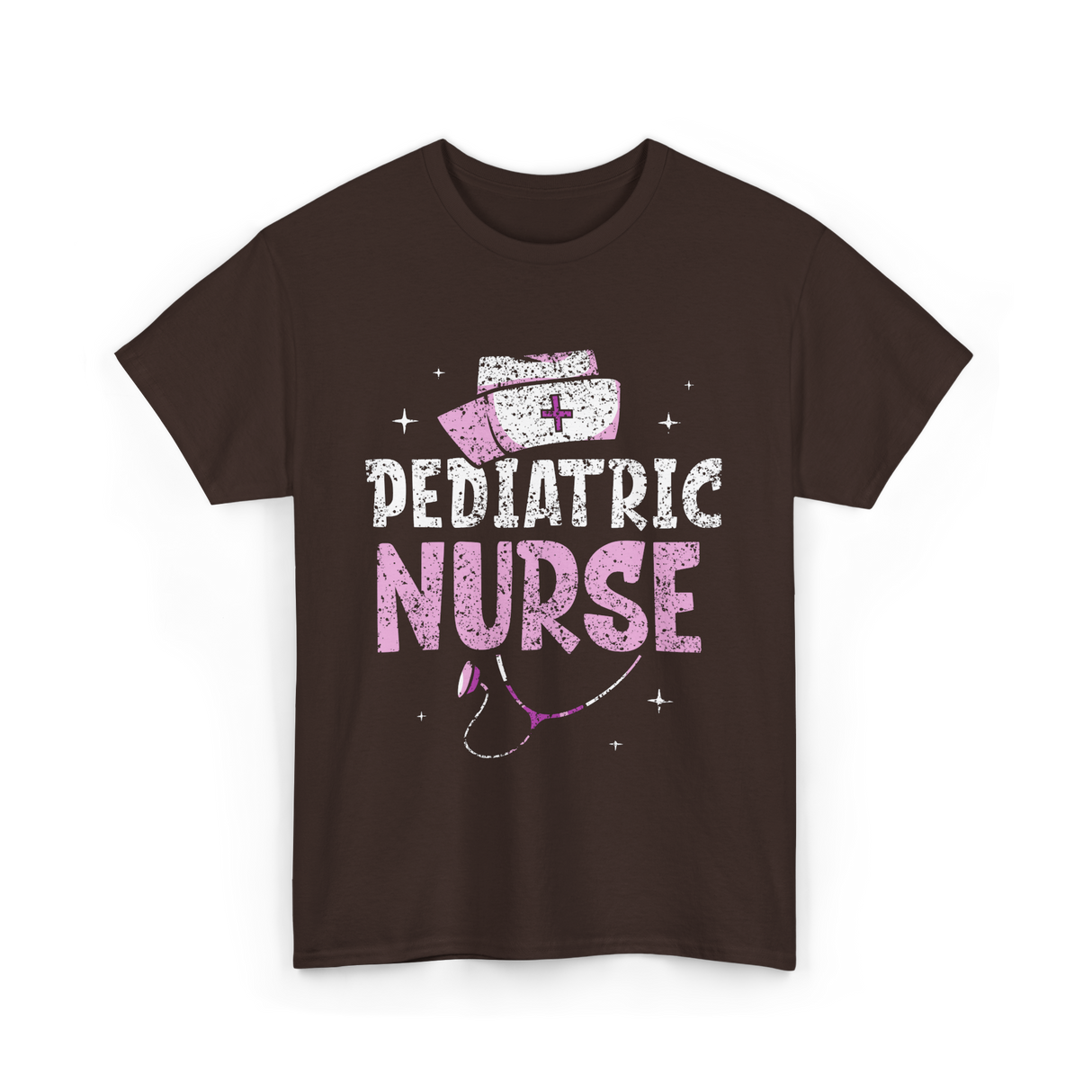 Pediatric Nurse Nursing Pediatrician T-Shirt - Dark Chocolate