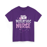 Pediatric Nurse Nursing Pediatrics T-Shirt - Purple