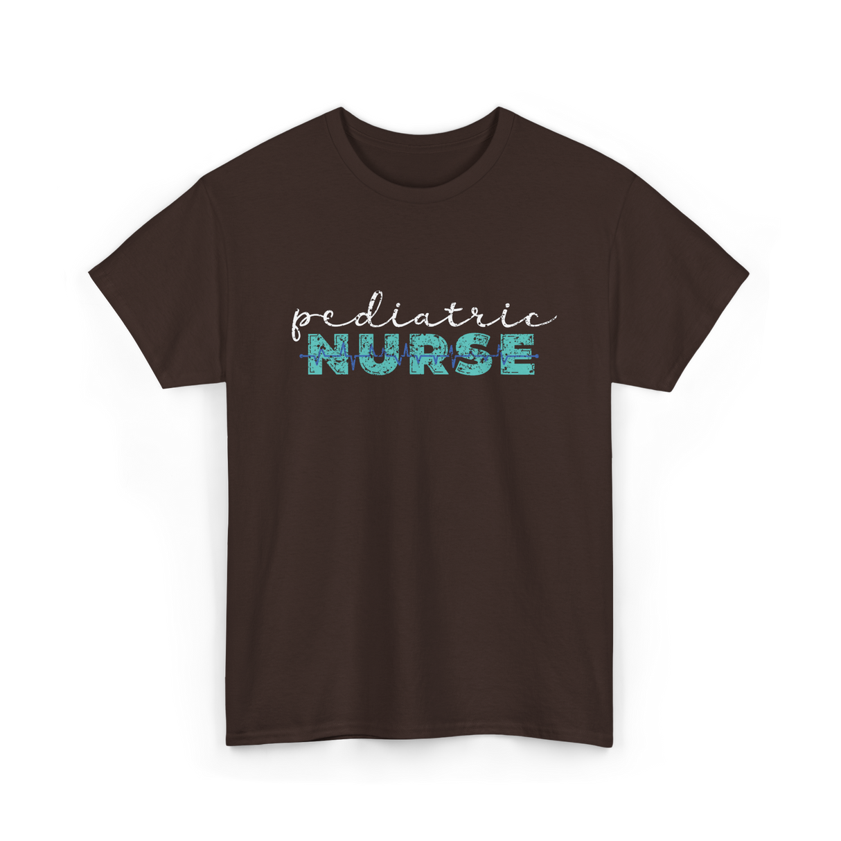 Pediatric Nurse Nursing T-Shirt - Dark Chocolate