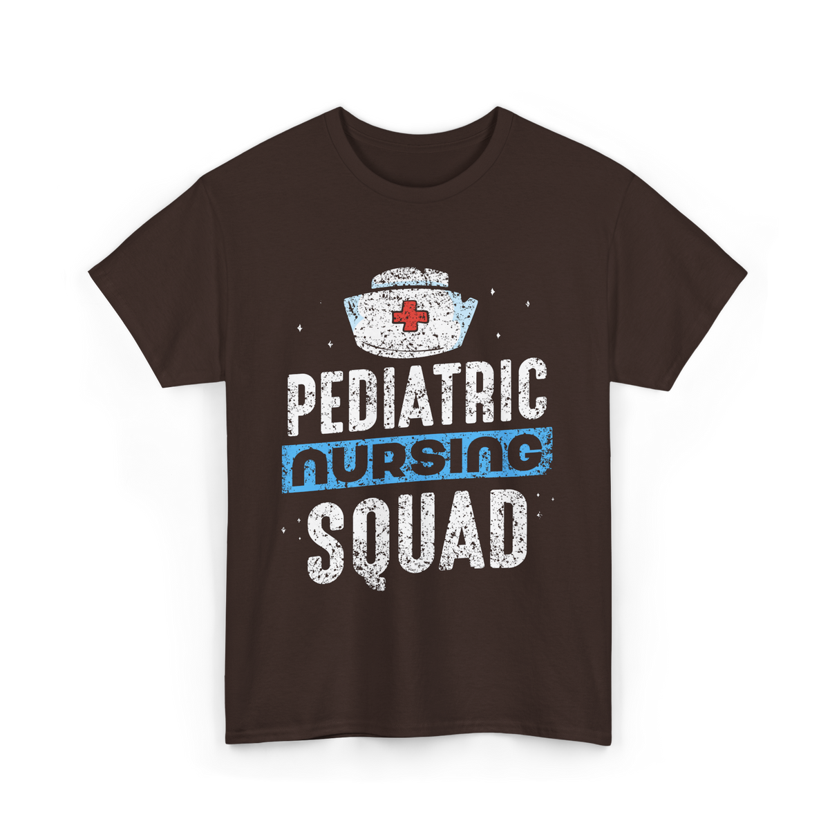 Pediatric Nursing Squad Nurses T-Shirt - Dark Chocolate