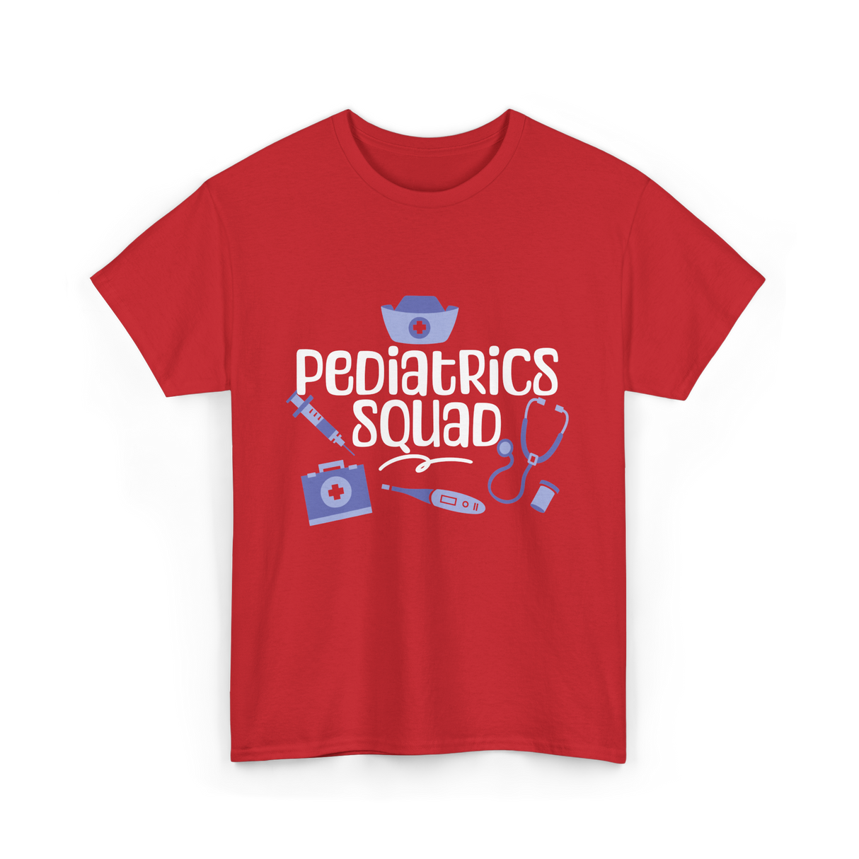 Pediatrics Squad Medical Pediatricians T-Shirt - Red