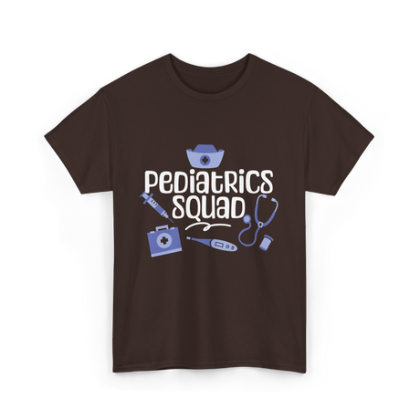 Pediatrics Squad Medical Pediatricians T-Shirt - Dark Chocolate